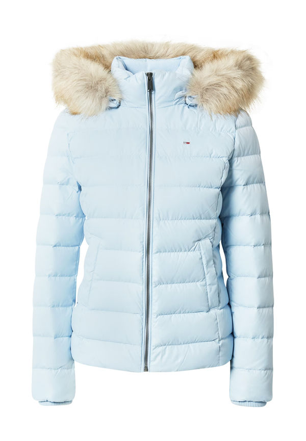 Tommy Jeans Vinterjacka beigemelerad / marinblå / ljusblå / eldröd