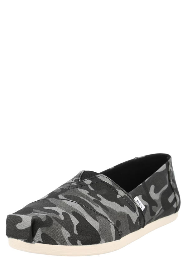 TOMS Slip-On 'ALPARGATA' grå / ljusgrå / svart