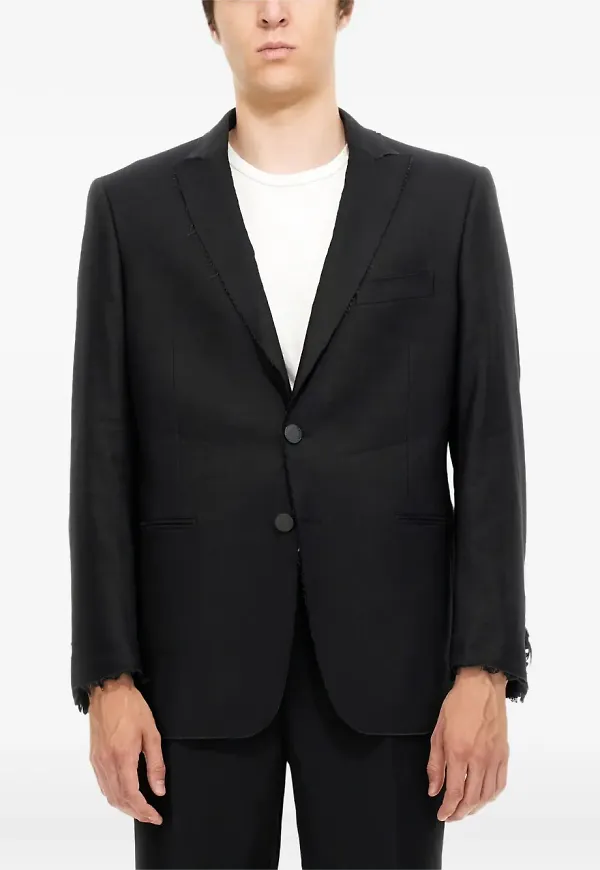 Tonello blazer med fransar - Svart