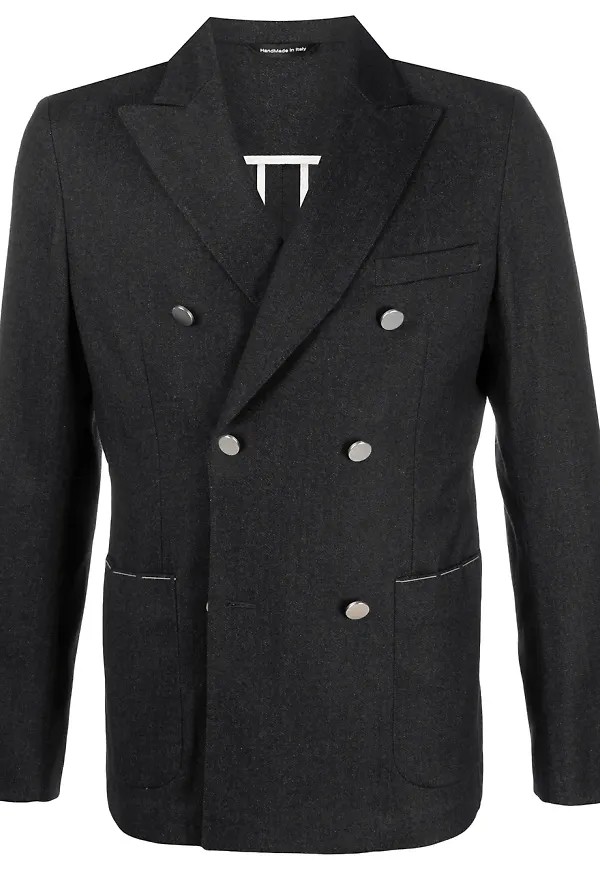 Tonello dubbelknäppt blazer - Grå