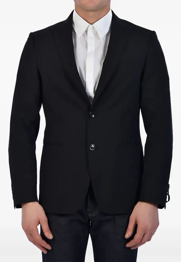 Tonello enkelknäppt blazer - Svart