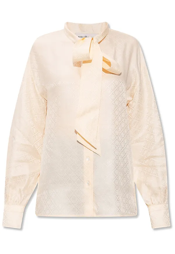 Tory Burch - Skjortor - Beige - Dam - Storlek: S,M