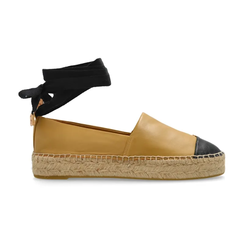 Tory Burch, Skor, Dam, 37 1/2 EU, Läder, Läder Espadriller
