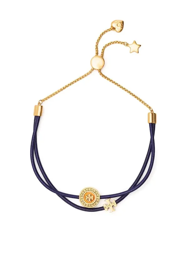 Tory Burch armband med dragsko - Lila