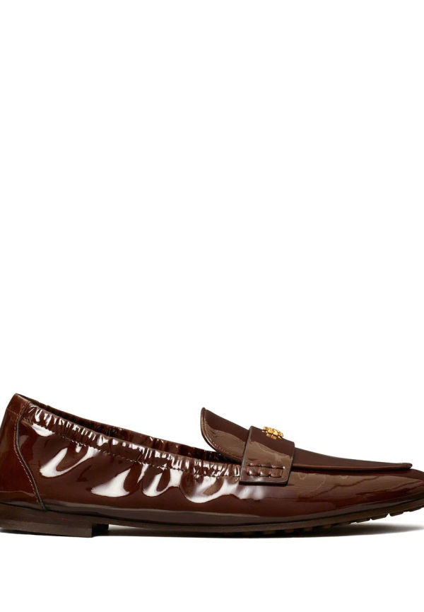 Tory Burch Ballet läderloafers - Brun