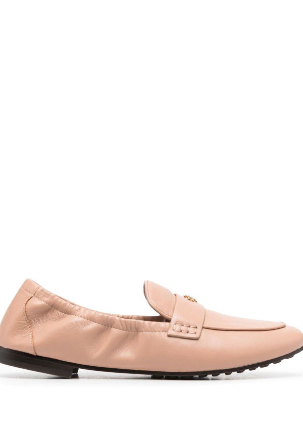 Tory Burch Ballet läderloafers - Rosa