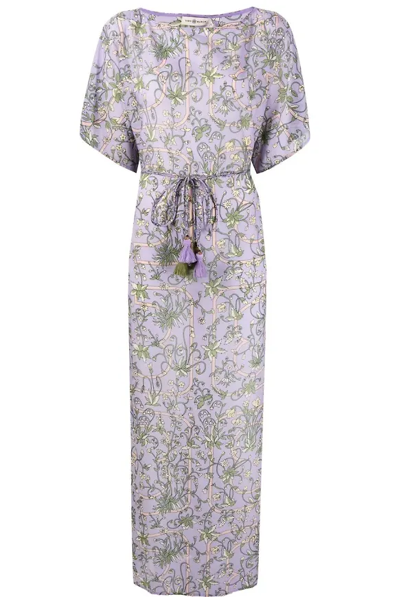 Tory Burch blommig kaftan - Lila