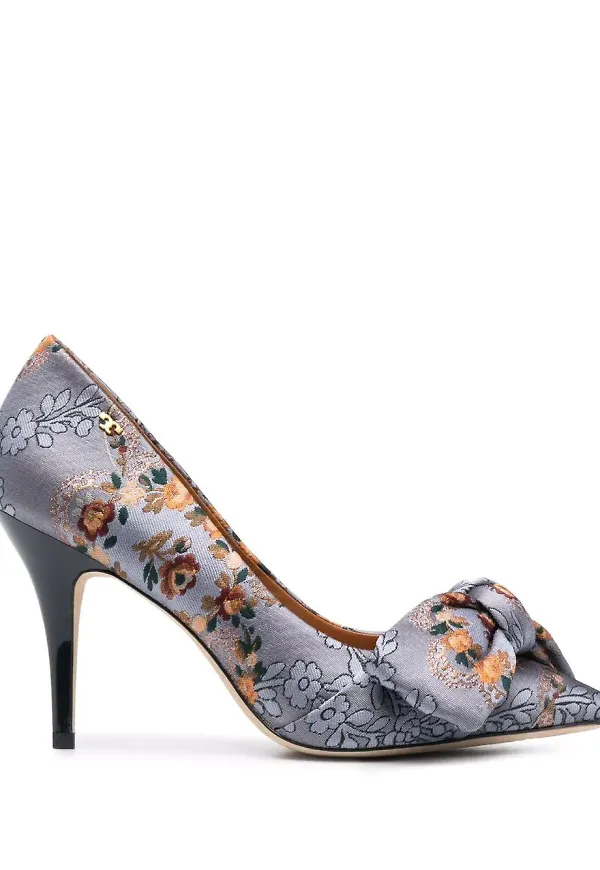 Tory Burch blommiga pumps - Lila