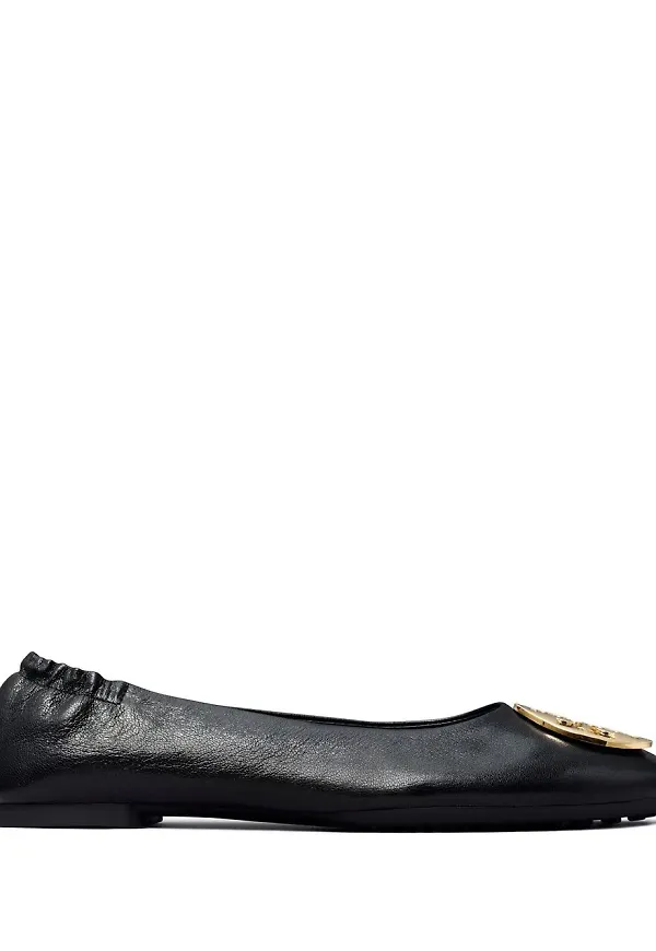 Tory Burch Claire ballerinaskor med logotyp - Svart