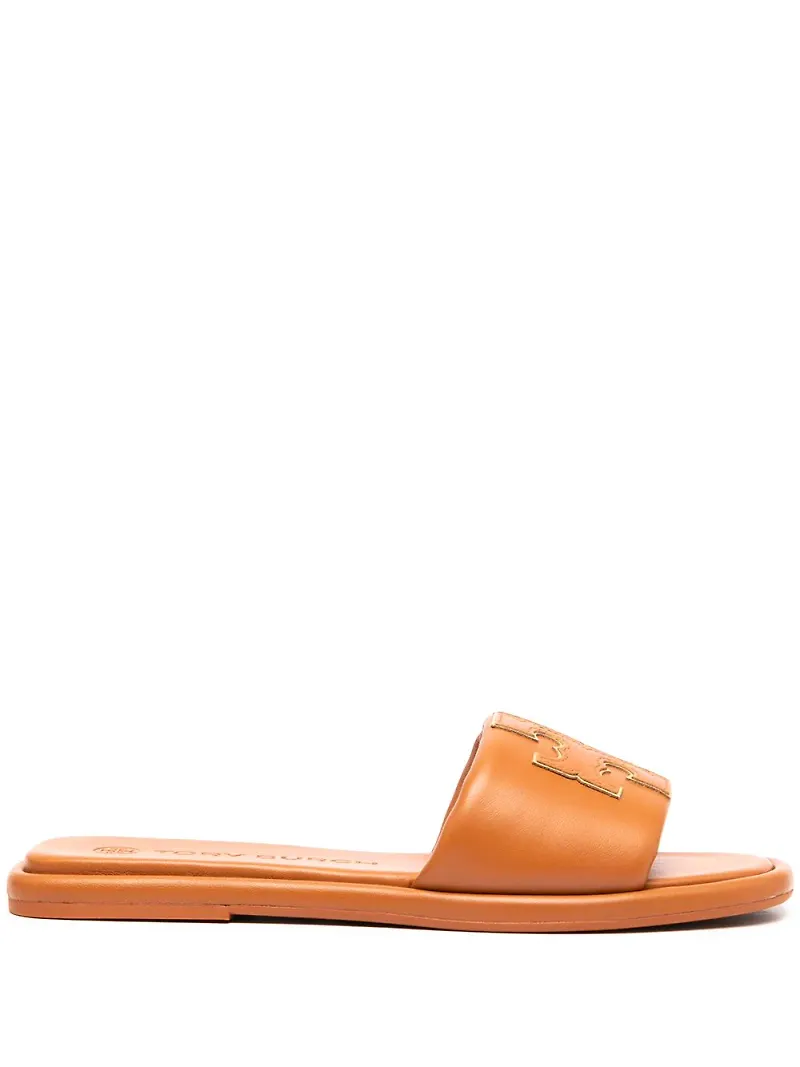 Tory Burch Double T sandaler - Brun