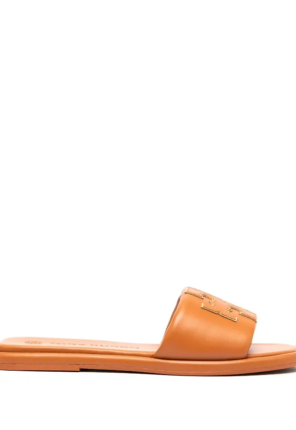 Tory Burch Double T sandaler - Brun