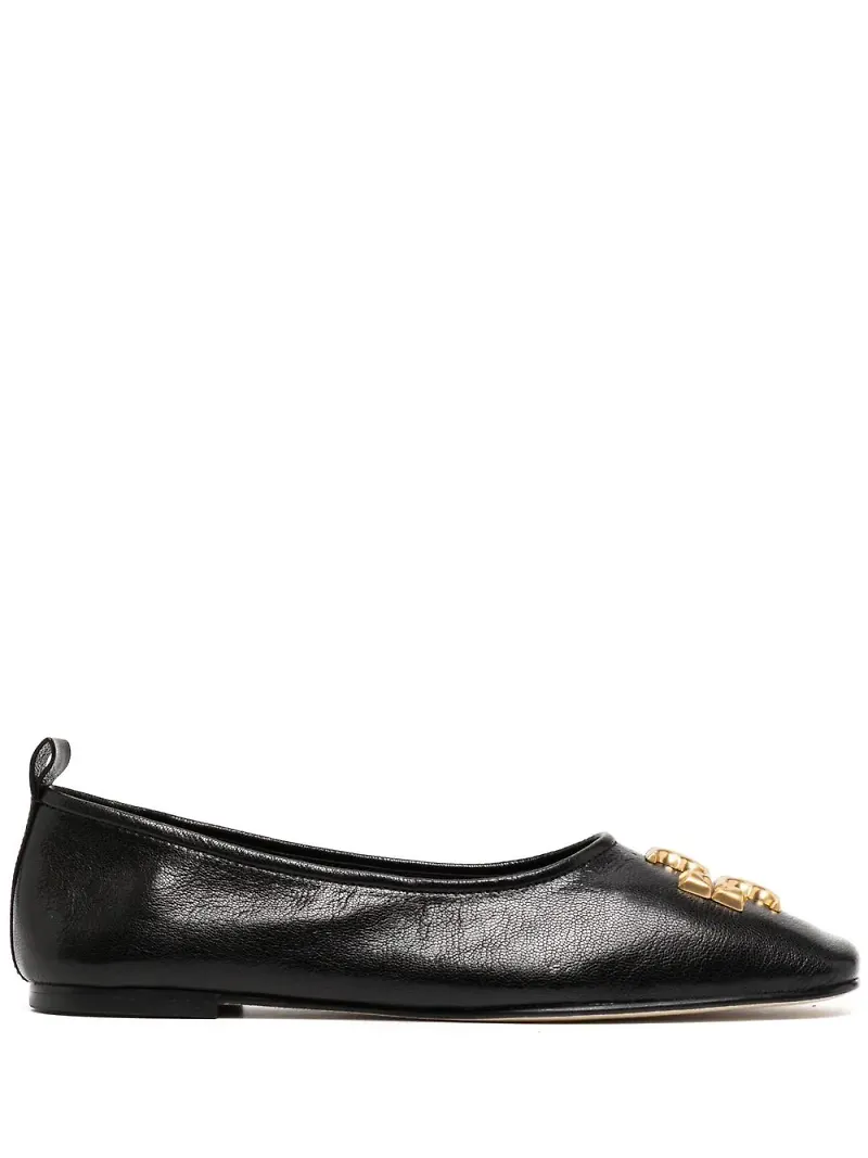 Tory Burch Eleanor ballerinaskor 10 mm - Svart