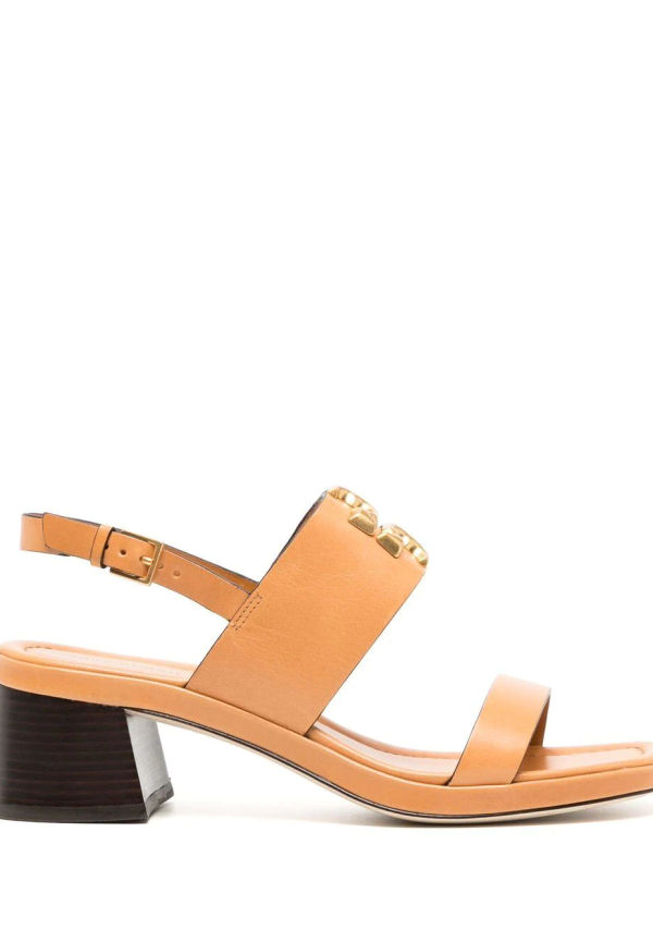 Tory Burch Eleanor sandaler med öppen tå - Brun