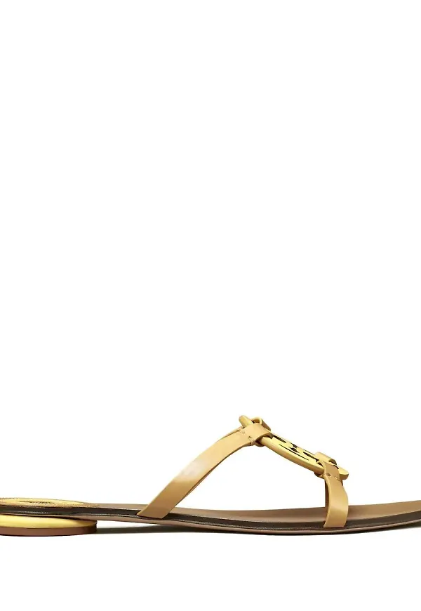 Tory Burch Geo platta tofflor - Neutral