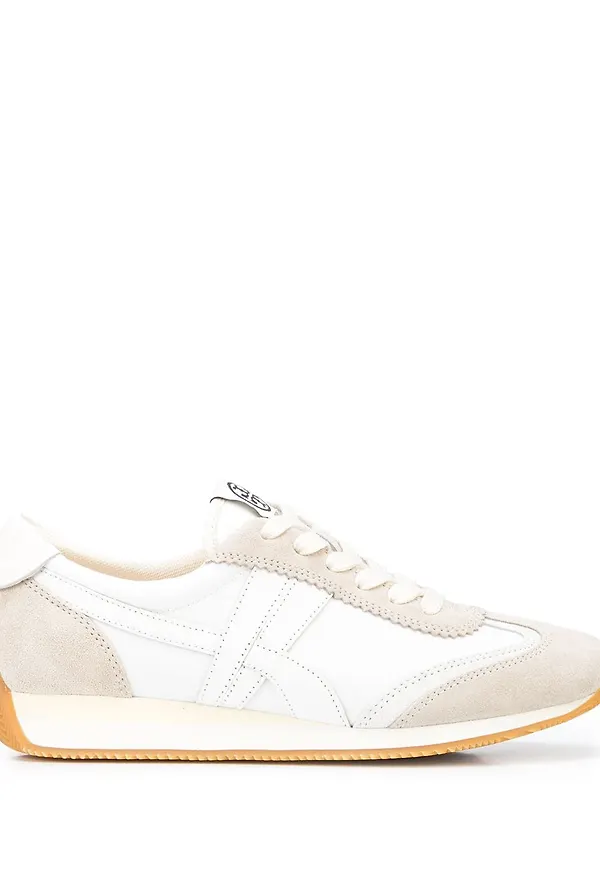 Tory Burch Hank låga sneakers i mocka - Neutral