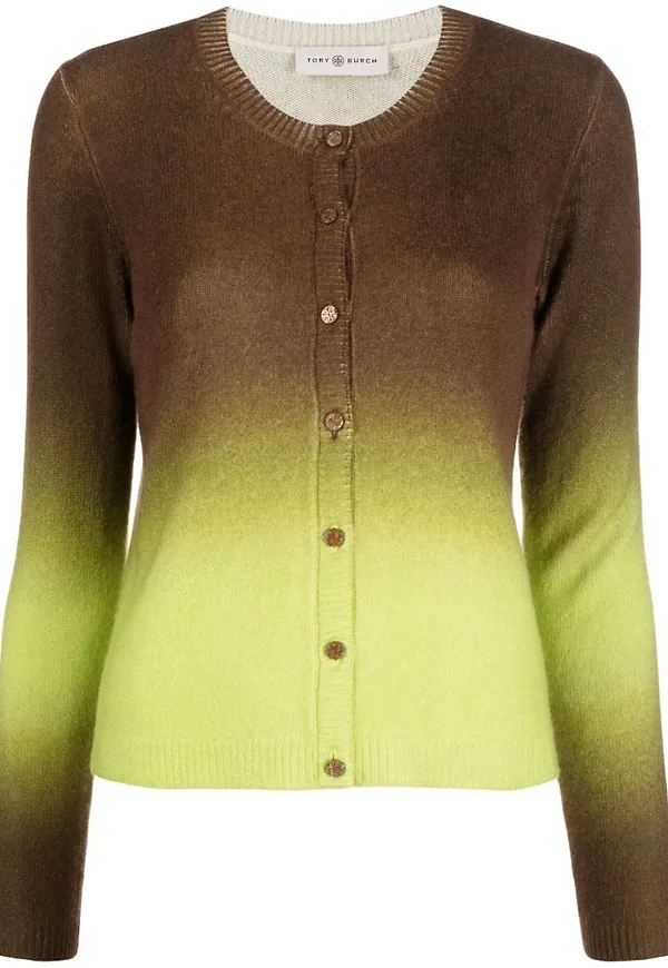 Tory Burch kashmirkofta med tonad effekt - Brun