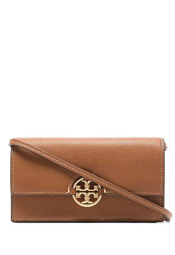 Tory Burch Miller axelremsväska - Brun