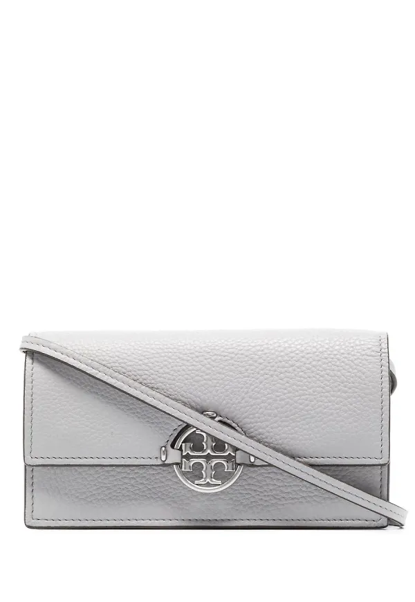 Tory Burch Miller axelremsväska - Grå