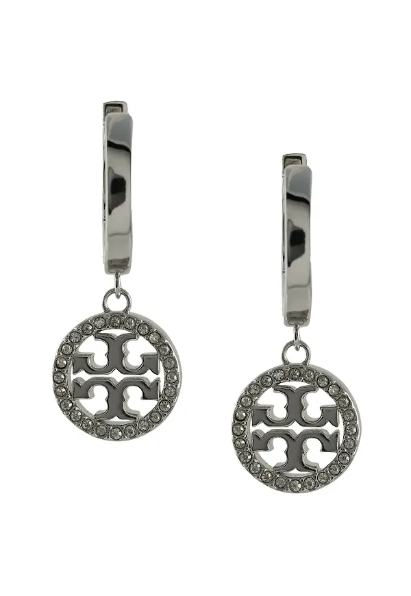 Tory Burch Miller hoops - Silverfärgad