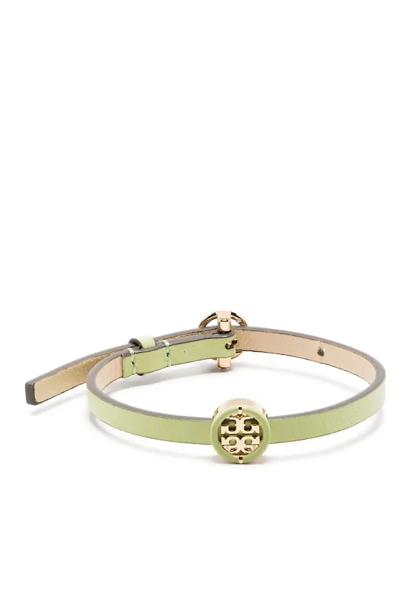 Tory Burch Miller läderarmband - Grön