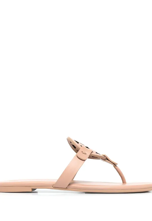 Tory Burch Miller lädersandaler - Brun