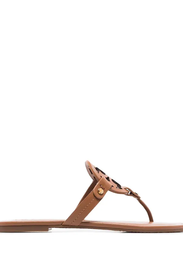 Tory Burch Miller lädersandaler - Brun