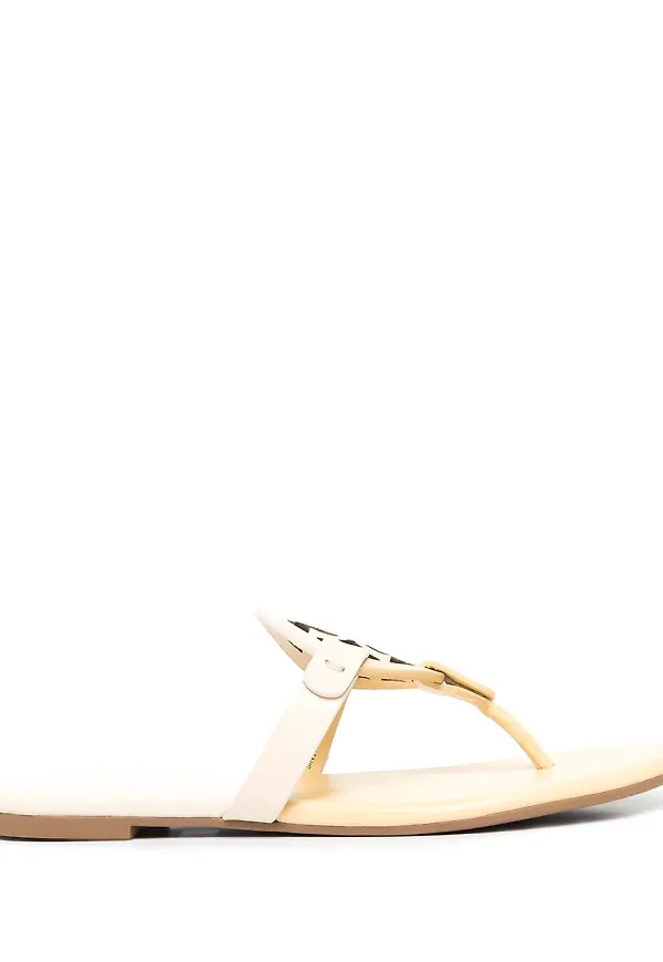 Tory Burch Miller lädersandaler - Gul