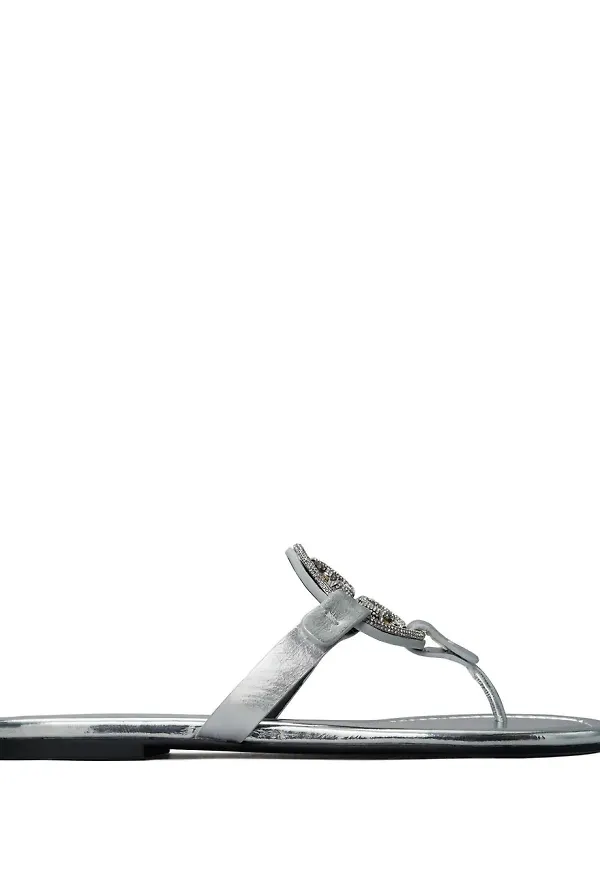 Tory Burch Miller lädersandaler - Guldfärgad