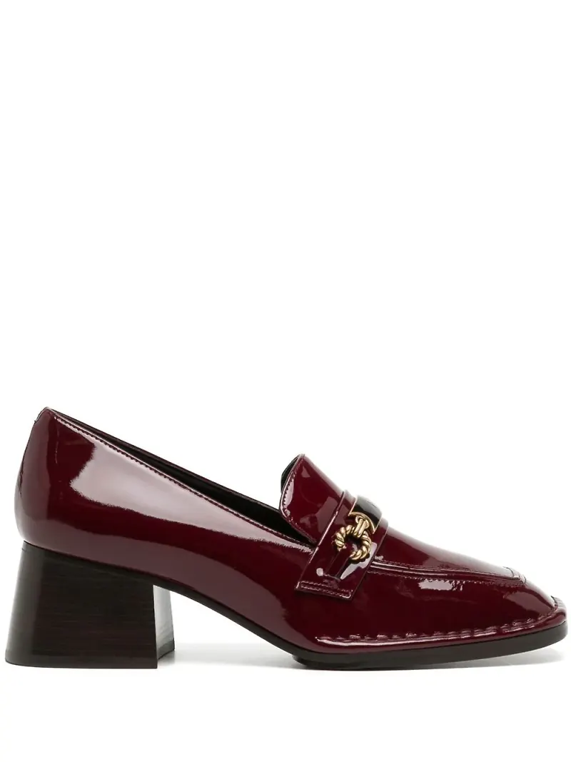 Tory Burch perrine loafers med halvhög klack - Röd