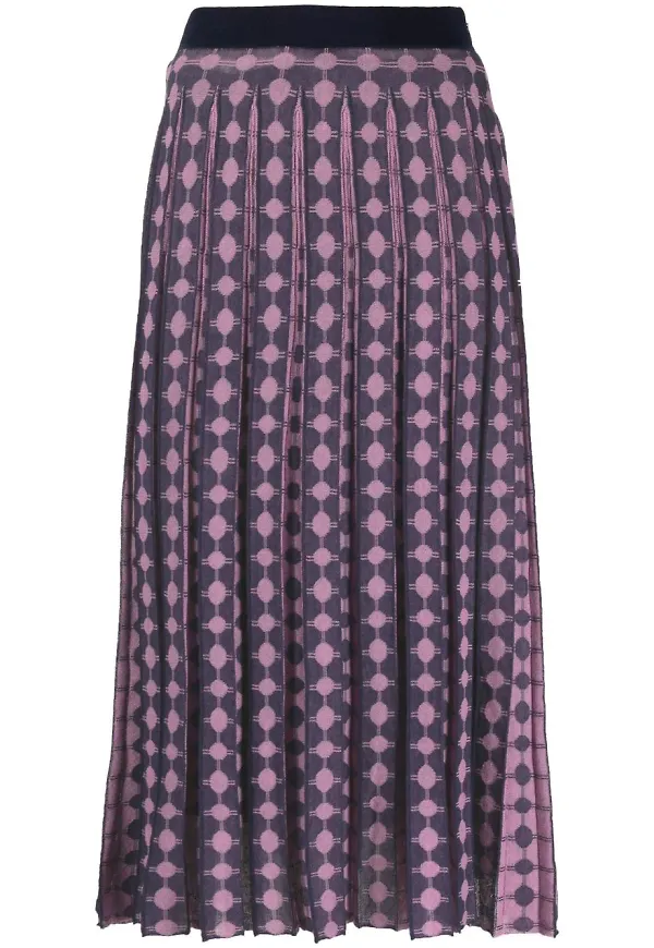 Tory Burch plisserad midikjol - Rosa