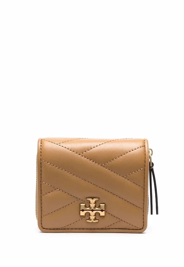 Tory Burch portmonnä med dragkedja - Brun