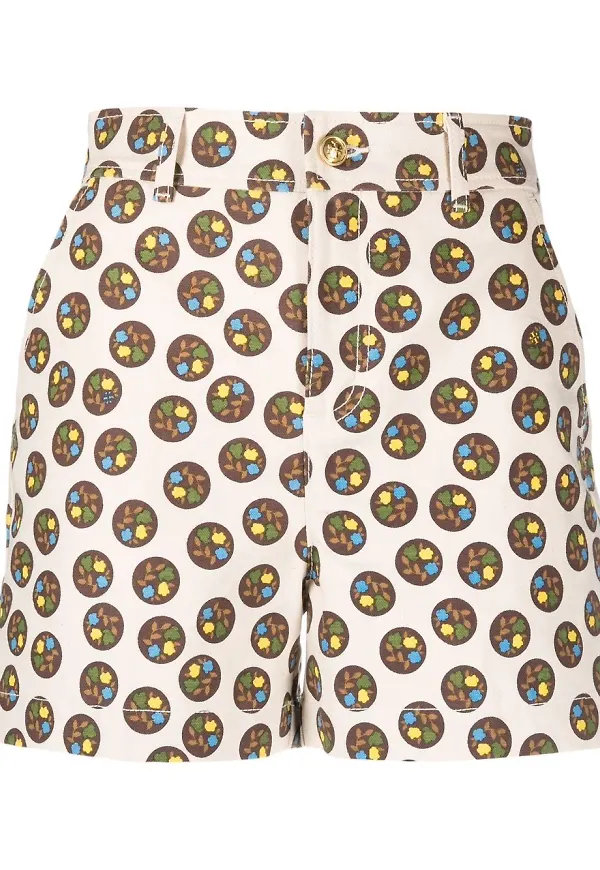 Tory Burch prickiga shorts - Neutral