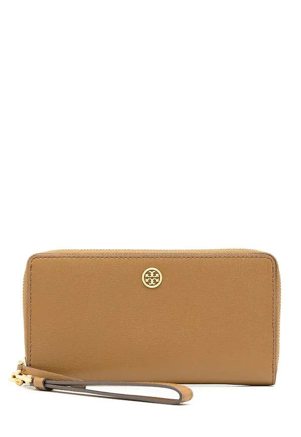 Tory Burch Robinson läderplånbok - Brun