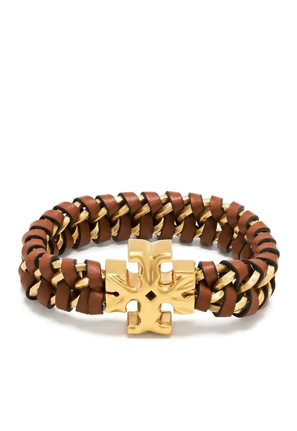 Tory Burch Roxanne kedjearmband - Brun