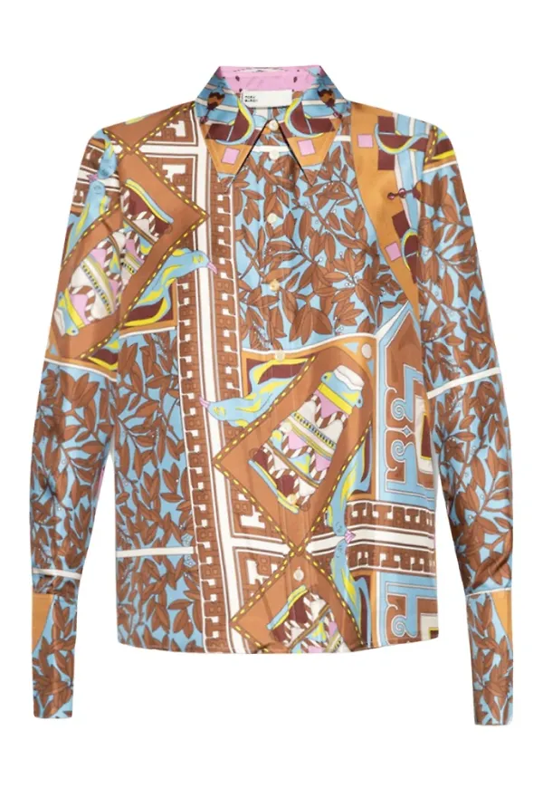 Tory Burch Silk shirt Brun, Dam
