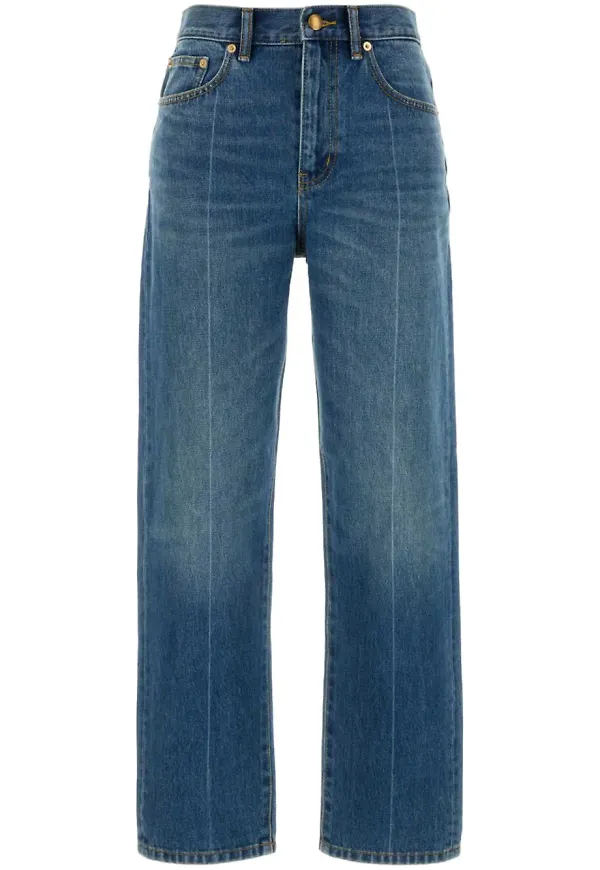 Tory Burch slim fit-jeans - Blå