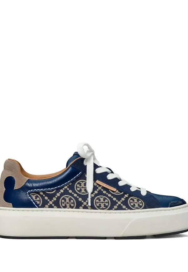 Tory Burch sneakers med nyckelpiga och monogram - Blå