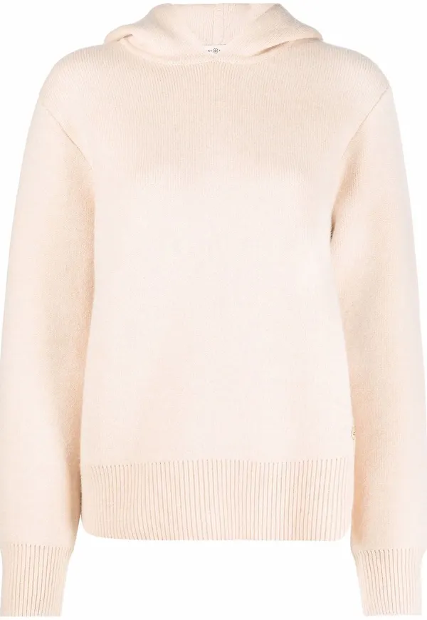 Tory Burch stickad hoodie - Neutral