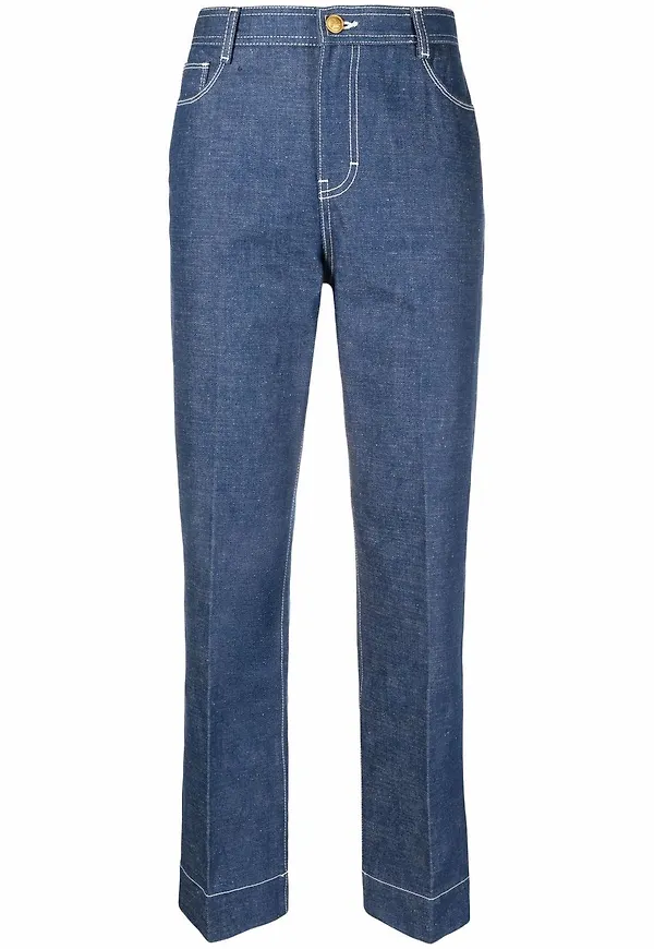 Tory Burch straight-jeans - Blå