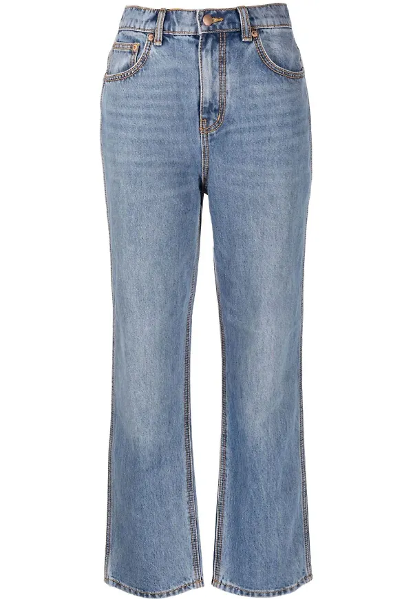 Tory Burch straight-jeans - Blå