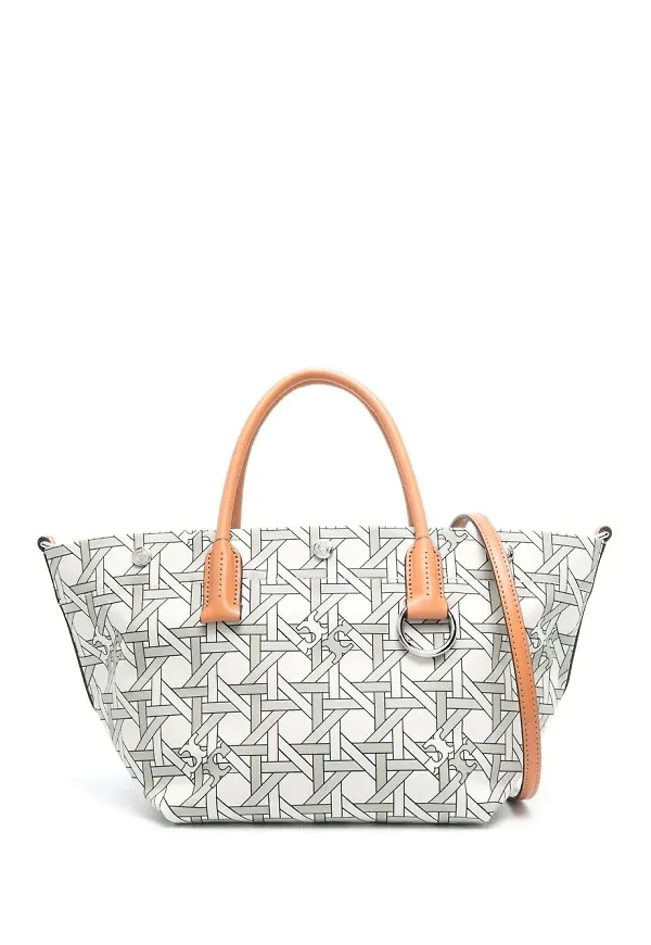 Tory Burch vävd totebag - Grå