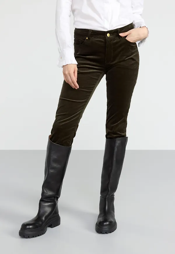 TOVA Slim fit byxa i manchester