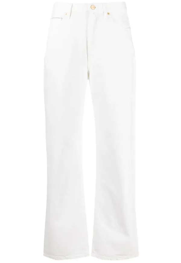 TOVE Sadie straight-jeans - Vit