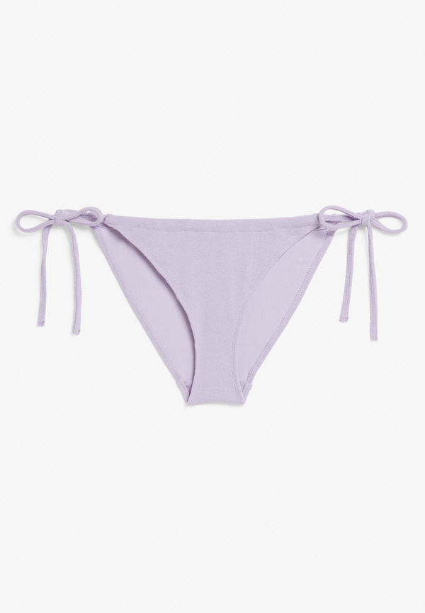 Towel fabric bikini tanga - Purple