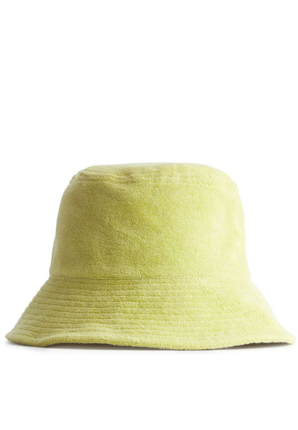 Towelling Bucket Hat - Yellow