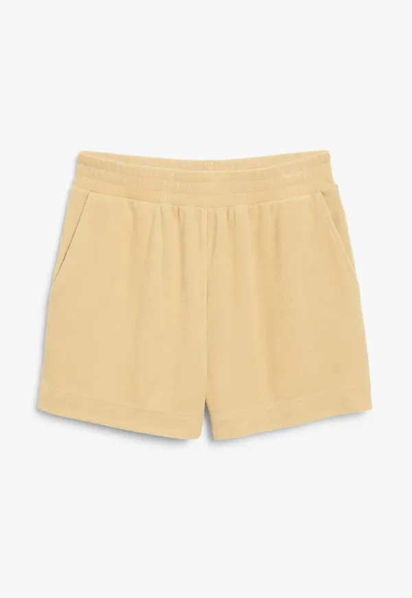 Towelling shorts - Beige