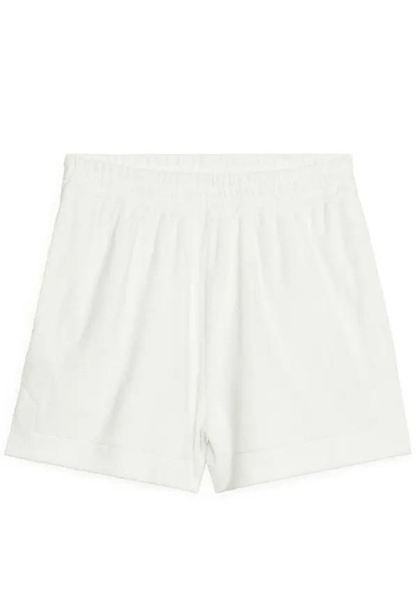 Towelling Shorts - White