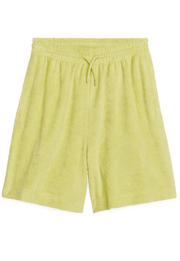Towelling Shorts - Yellow