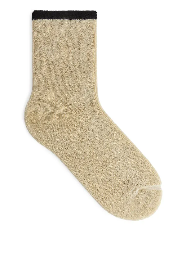 Towelling Socks - White