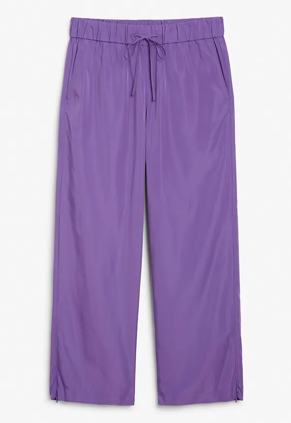 Tracksuit trousers with ankle zip - Purple